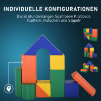 11tlg. Bauklötze XXL Schaumstoff Bausteine