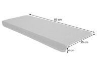 15er-Set Stufenmatten Treppenteppich 65x25cm schwarz-anthrazit