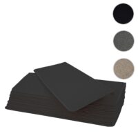 15er-Set Stufenmatten Treppenteppich 65x25cm schwarz-anthrazit