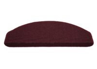 15er-Set Stufenmatten halbrund Treppenschutz 65x25cm bordeaux