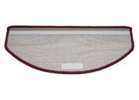 15er-Set Stufenmatten halbrund Treppenschutz 65x25cm bordeaux