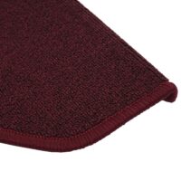 15er-Set Stufenmatten halbrund Treppenschutz 65x25cm bordeaux