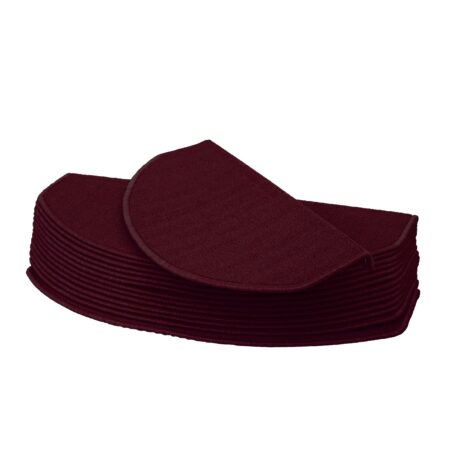 15er-Set Stufenmatten halbrund Treppenschutz 65x25cm bordeaux