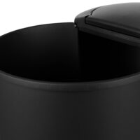 2-fach Mülleimer - Duomülleimer 2x25Liter + Druckknopf-Automatik 50x53cm Schwarz