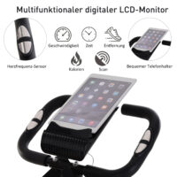 2-in-1 Heimtrainer und Fahrradtrainer klappbar mit Magnetwiderstand für effektives Cardio-Training zu Hause.