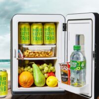 Leiser und tragbarer 2-in-1 Mini-Kühlschrank (15 Liter) für Auto und Büro.