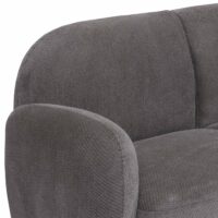 2-Sitzer Loungesofa Chenille Stoff Öko-Tex hellgrau