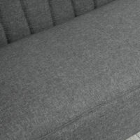 2-Sitzer Sofa Loungesofa mit Holzrahmen 117x56.5x77cm Dunkelgrau - Modernes Loungesofa mit stabilem Holzrahmen.