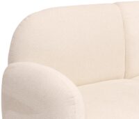 2-Sitzer Sofa Chenille Stoff Öko-Tex zertifiziert creme