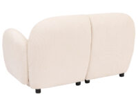 2-Sitzer Sofa Chenille Stoff Öko-Tex zertifiziert creme