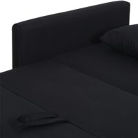 2-Sitzer Sofa Gästebett mit verstecktem Stauraum 152x101x81cm Kohlegrau - Multifunktionales Sofa mit verstecktem Stauraum.