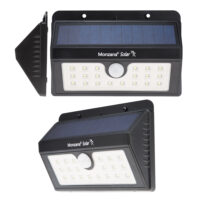 2 x Solar Wandleuchte mit Bewegungsmelder