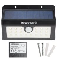 2 x Solar Wandleuchte mit Bewegungsmelder