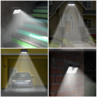 2 x Solar Wandleuchte mit Bewegungsmelder