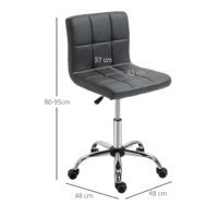 2er-Set Arbeitshocker mit Rückenlehne Rollhocker