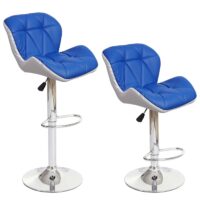 2er-Set Barhocker JAM-A92 höhenverstellbar blau