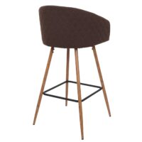 2er-Set Barhocker JAM-D72 Küchenhocker Holzoptik braun