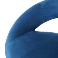 2er-Set Barhocker JAM-F46 Bistrohocker schwarz Samt petrol