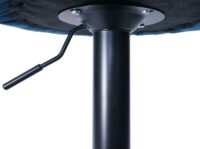 2er-Set Barhocker JAM-F46 Bistrohocker schwarz Samt petrol