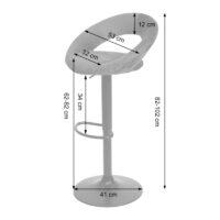 2er-Set Barhocker JAM-F46 Bistrohocker schwarz Samt petrol