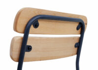 2er-Set Barhocker JAM-G71 Bistrostuhl Industrial Holz naturbraun