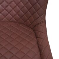 2er-Set Barhocker JAM-H79 Vintage Metall Fussablage braun