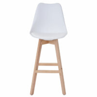 2er-Set Barhocker Malmö Retro Design weiss
