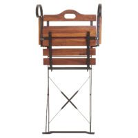 2er-Set Biergartenstuhl Klappstuhl Gartenstuhl Akazie braun