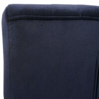 2er-Set Freischwinger JAM-L14 Samt Edelstahl gebürstet anthrazit-blau