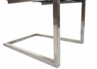 2er-Set Freischwinger JAM-L14 Samt Edelstahl gebürstet grün