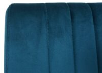 2er-Set Freischwinger JAM-L14 Samt Edelstahl gebürstet türkis-blau