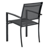 2er-Set Gartenstuhl Patras Schwarz