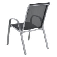 2er-Set Gartenstuhl Volos Schwarz