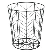 2er-Set Metallkorb Beistelltische Cerisey Schwarz
