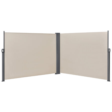 Doppelte Seitenmarkise Alcazaba 160x600 cm Sandfarben