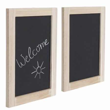 2er Set Wandtafeln Kreidetafel Schreibtafel 40x30cm