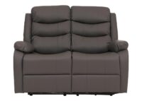 2er Kinosessel Relaxsessel Kunstleder mit Liegefunktion grau