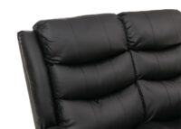 2er Kinosessel Relaxsessel Kunstleder mit Liegefunktion schwarz