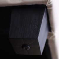 2er Loungesofa aus Leder schwarz