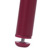 2er-Set Aluminium-Gartenstuhl mit Seilgeflecht Textil bordeaux