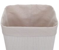 2er-Set Bambus Aufbewahrungskörbe Ordnungsbox 33x33x23cm weiss