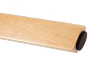 2er-Set drehbare Barhocker Holz Kunstleder helle Beine taupe