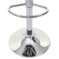 2er-Set Barhocker drehbar mit Lehne Kunstleder grau-schwarz