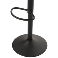 2er-Set Barhocker drehbar Kunstleder mit Fussablage schwarz