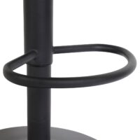 2er-Set Barhocker drehbar Armlehne Stoff Fuss schwarz hellgrau