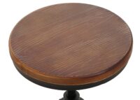 2er-Set Barhocker höhenverstellbar drehbar Industrial Eisen Massivholz braun