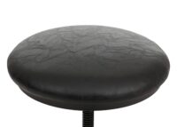 2er-Set Barhocker höhenverstellbar drehbar Metall Kunstleder schwarz