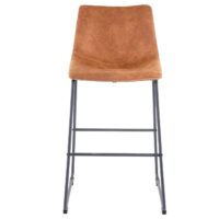 2er-Set Barhocker Vintage Wildlederimitat Stoff für Tresen