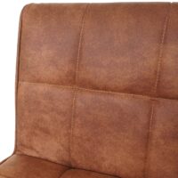 2er-Set Barhocker Wildlederimitat vintage hellbraun