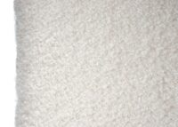 2er-Set Esszimmerstühle Bouclé Holz Metall Poly-Rattan weiss